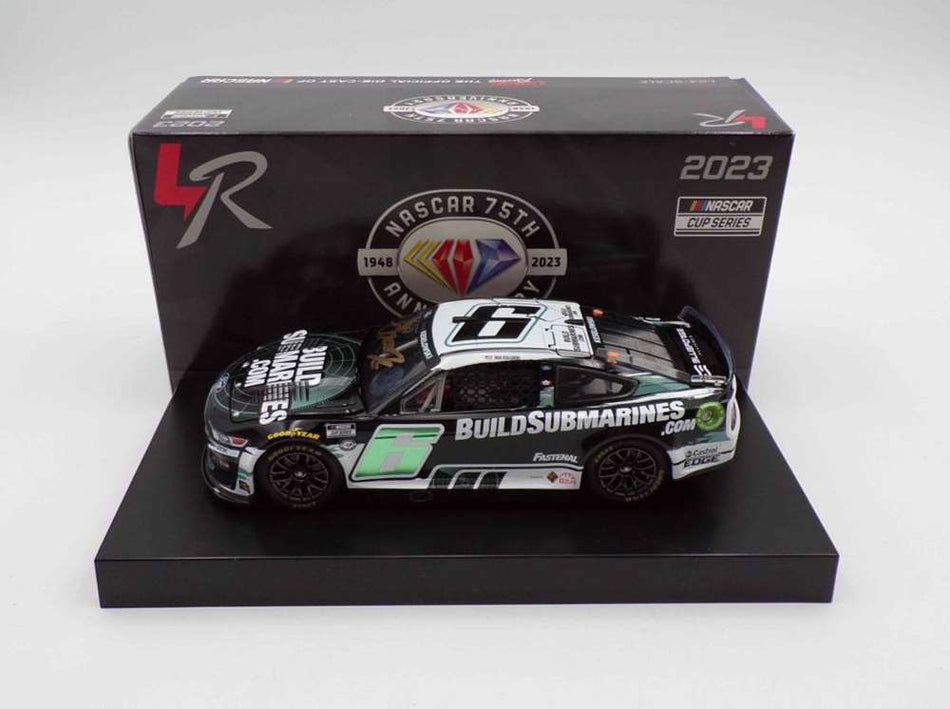 Brad Keselowski Autographed 2023 BuildSubmarines.com 1:24 Nascar Diecast - FOIL NUMBER DIECAST