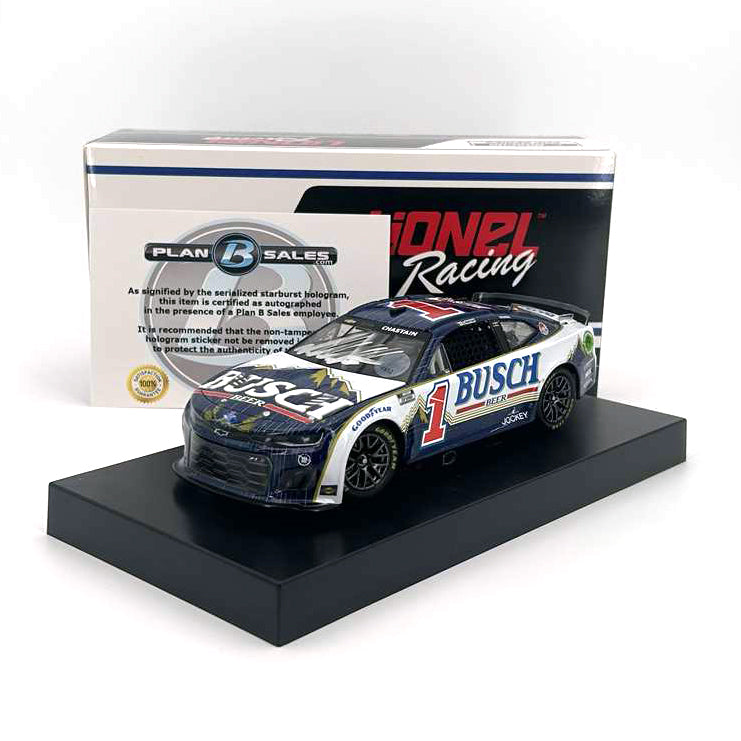 Ross Chastain Autographed Busch Beer Foil Number Retro 1:24 NASCAR Die-cast