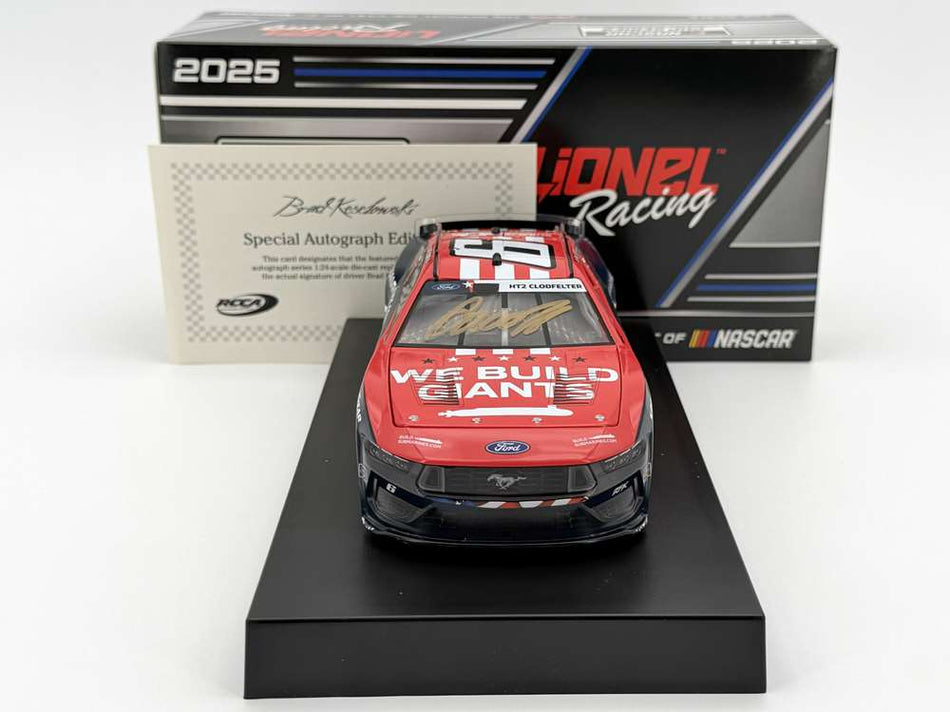 Brad Keselowski Autographed 2025 Buildsubmarines.com Salutes 1:24 Nascar Diecast - FOIL NUMBER DIECAST