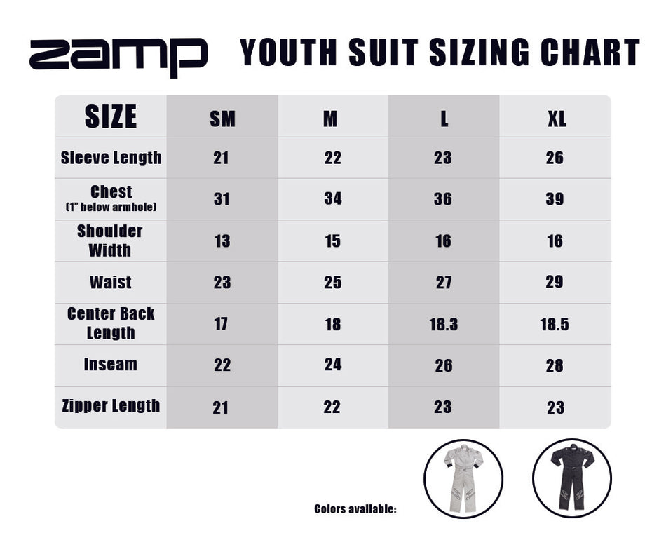 Zamp Youth Driving Suit ZR-10 SFI 3.2A/1