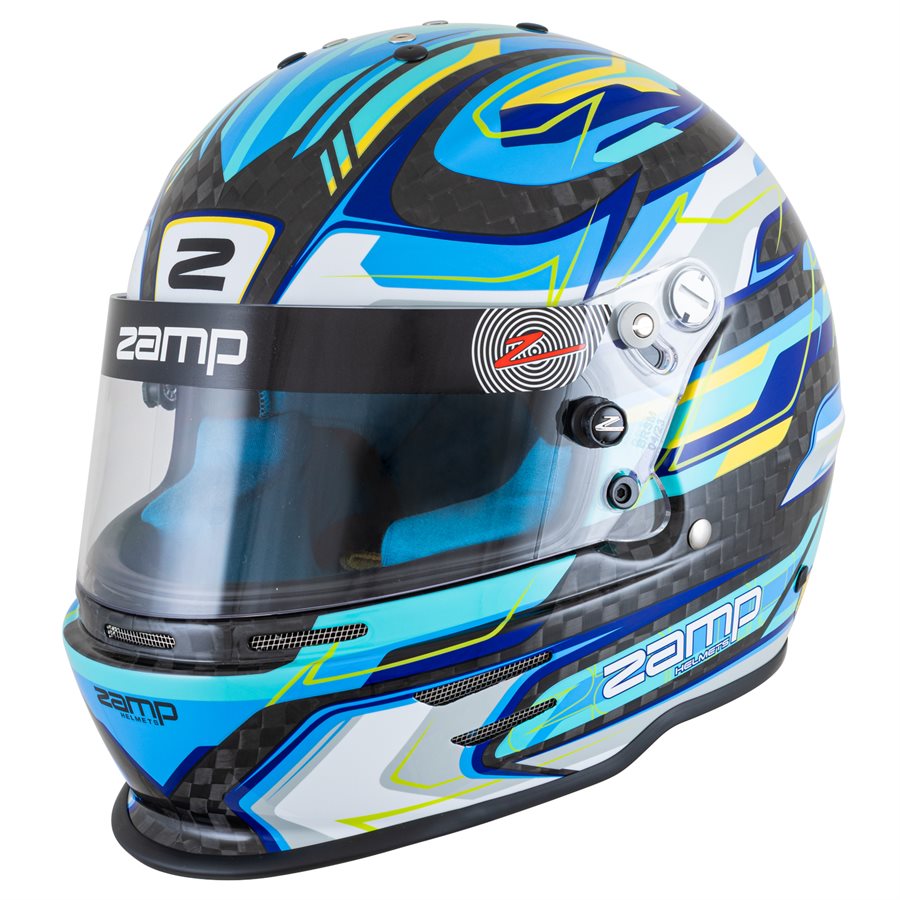 Zamp Carbon Flo Blue RZ-48Y Youth SFI 24.1 Helmet